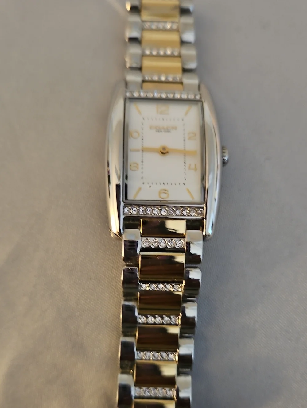 Michael Kors Two-Tone Gold & Silver Women's Bracelet Watch with Crystal Accents